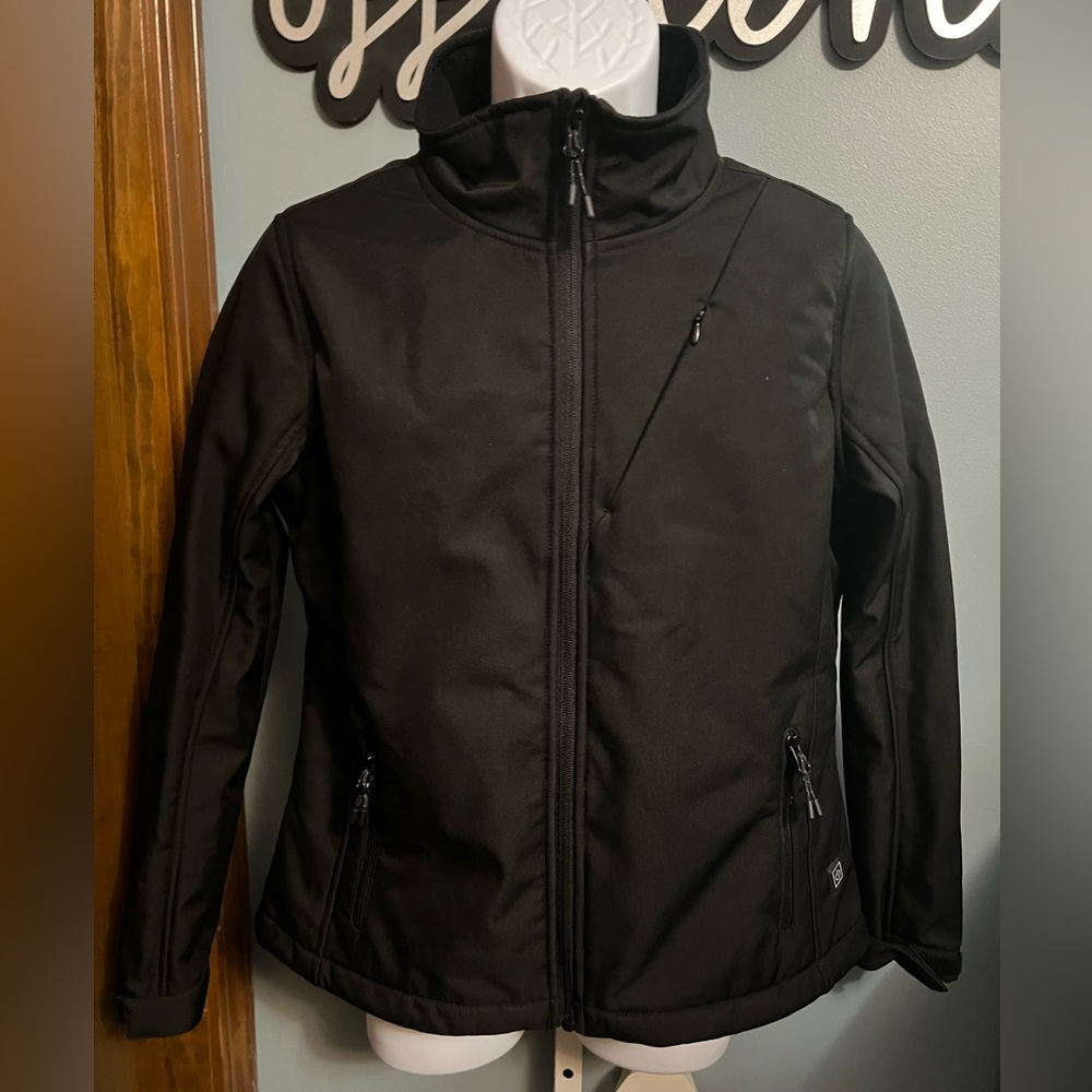 World Famous Sports Black Lightweight Fleece Lined Jacket - Call out